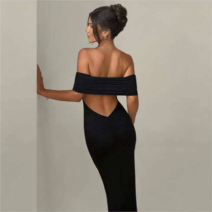 Robe Longue Élégante Sans Bretelles