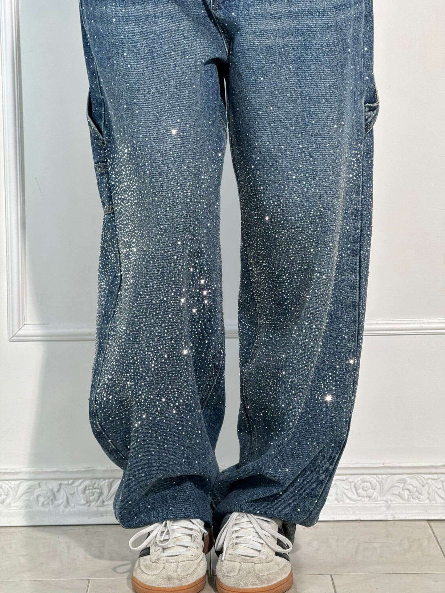 Sophie | Pantalon large à paillettes