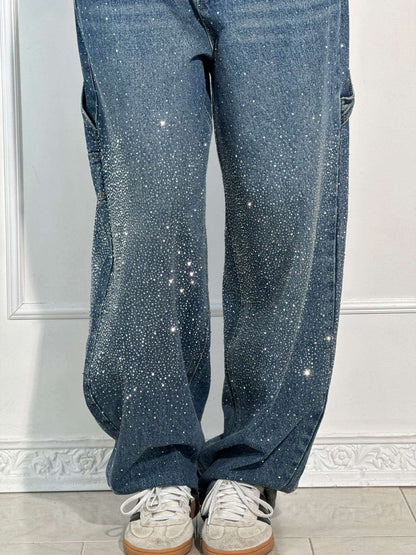 Sophie | Pantalon large à paillettes