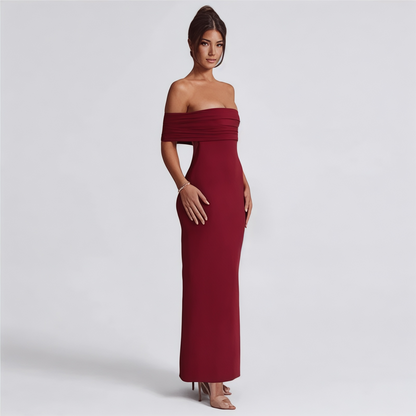 Robe Longue Élégante Sans Bretelles
