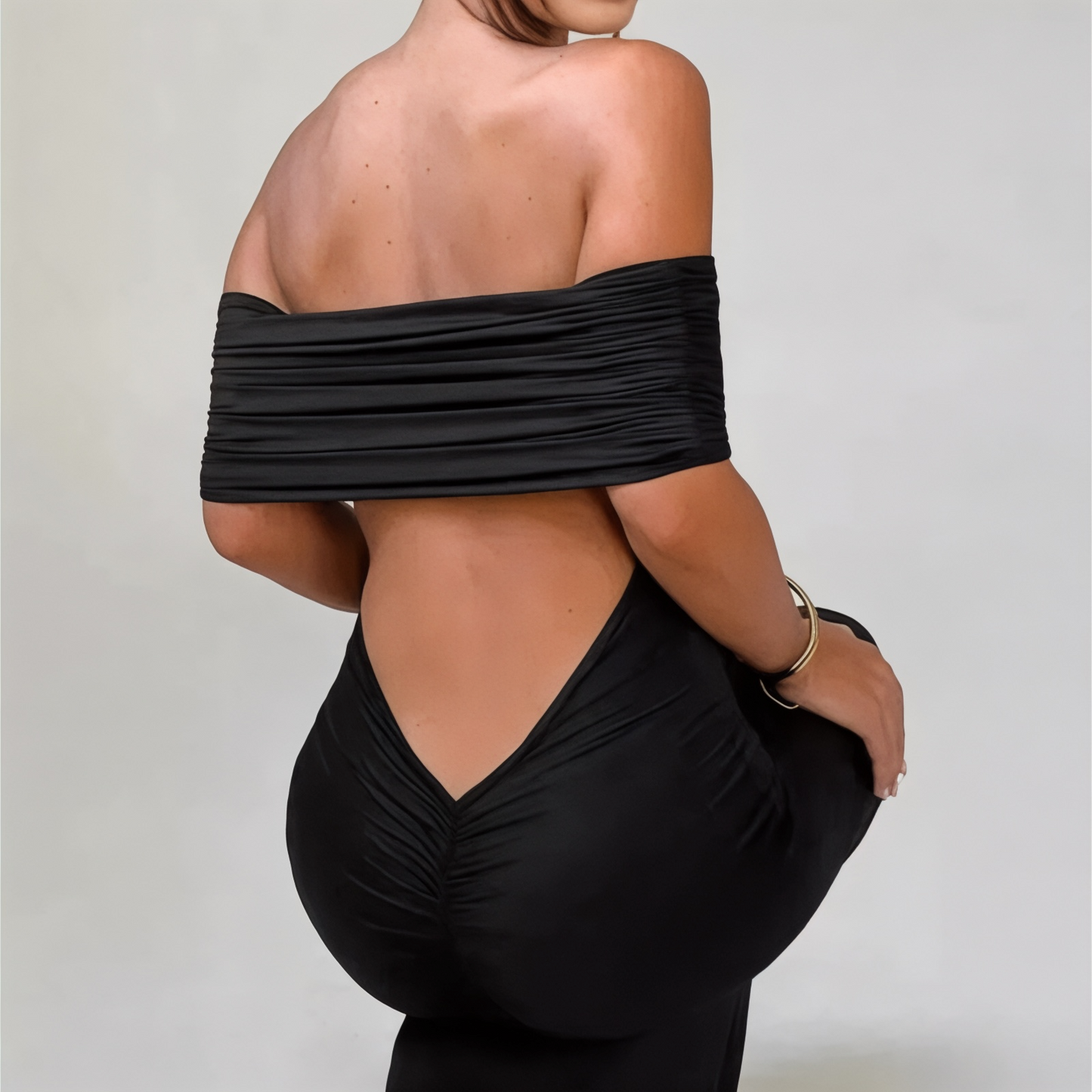 Robe Longue Élégante Sans Bretelles