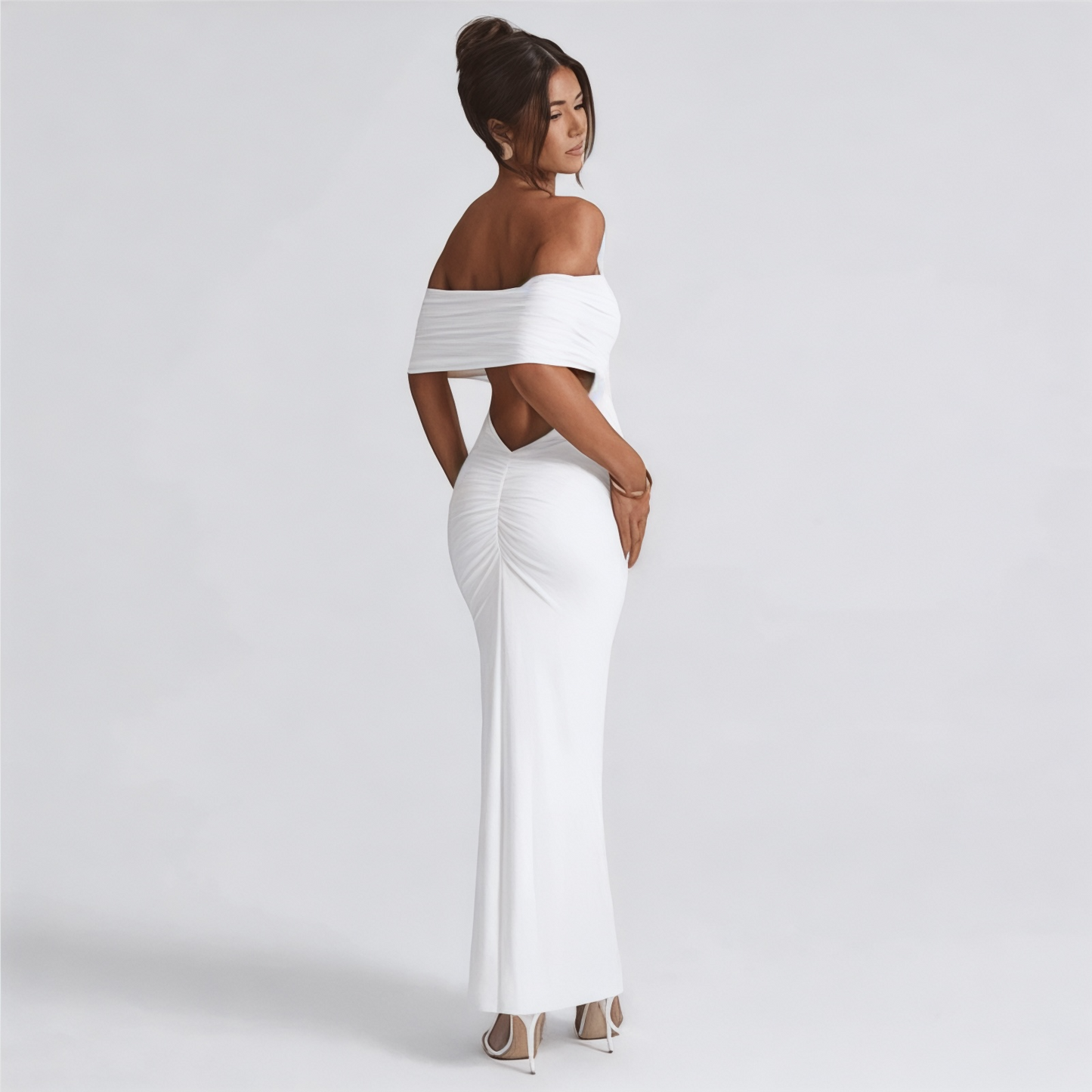 Robe Longue Élégante Sans Bretelles