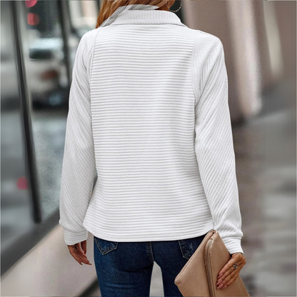 Suzanne - Pull Détail Demi-Zip