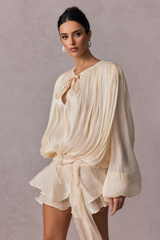 Robe Chemisier Évasée à Lacets