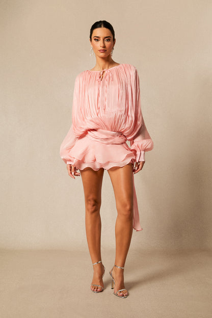 Robe Chemisier Évasée à Lacets