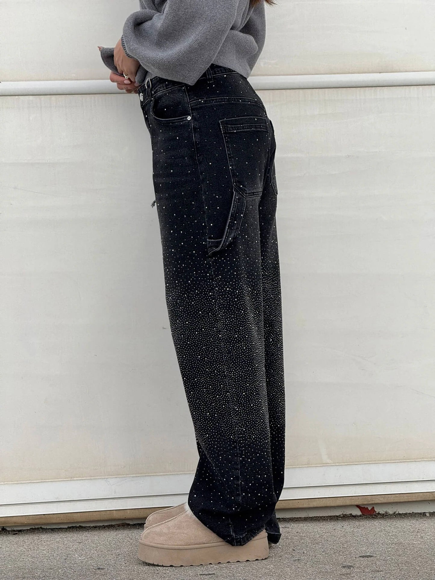 Sophie | Pantalon large à paillettes