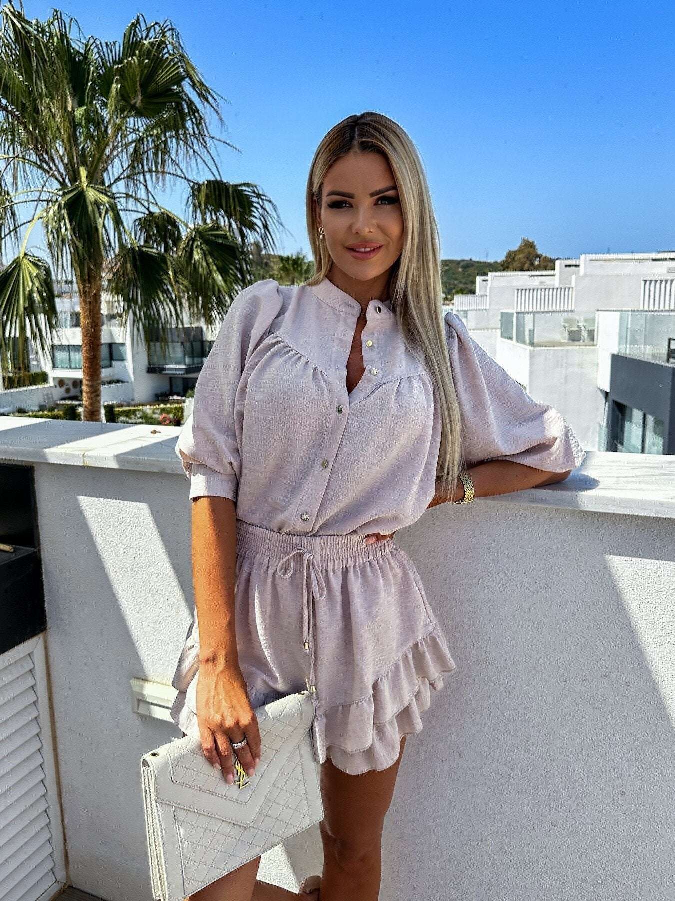 Griet™ | Ensemble blouse et jupe estivale