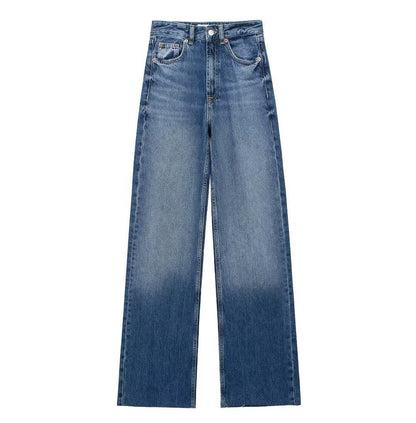 Maison Étoile™ | Pantalon large bleu pour femmes