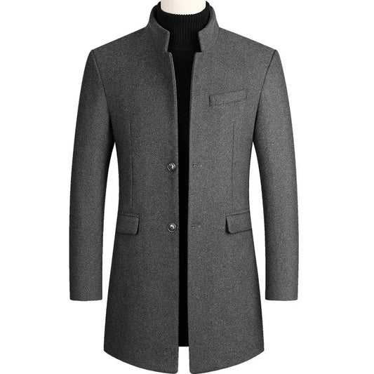 Manteau Long en Laine – Style Décontracté