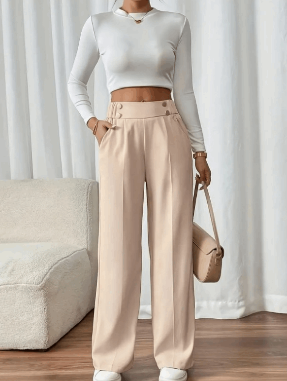 Isa™ | Pantalon taille haute