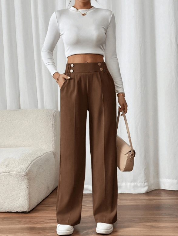 Isa™ | Pantalon taille haute