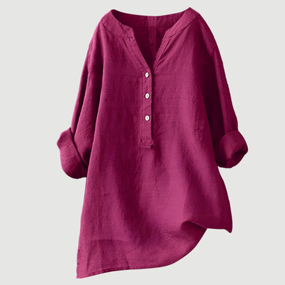 Freja - Chemise légère et confortable avec boutons